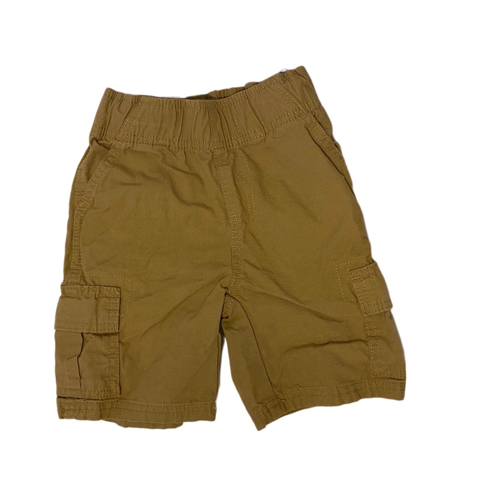 Boy The Children’s Place khaki cargo pull on shorts w/ adjustable elastic waist